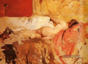 bacante maler Joaquin Sorolla Nacktheit Impressionismus Ölgemälde